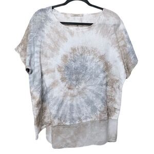 VALENTINA NALDI Tuscany Tie Dye Linen Top S